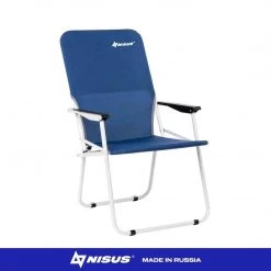 NISUS Folding Blue Steel Armchair For Camping, Outdoor, Picnic FISHING CHAIRS