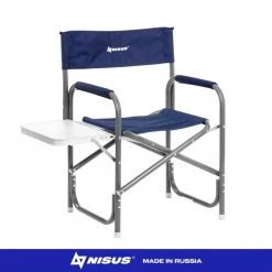 Nisus Aluminum Folding Director's Chair With Side Table FISHING CHAIRS
