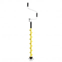 NISUS ICEBERG Premium Ice Auger With Cordless Drill Adapter And 2 Sets Of Blades, Blue For Slush Ice, Red For Regular Ice - COMPOSITE HEAD (5 Foot Drilling Depth) Ice Augers & Bits