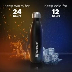 NISUS Twist Top Insulated Water Bottle | 17 Oz | Stainless Steel | CLEARANCE