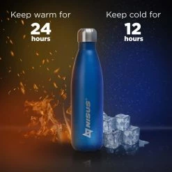 NISUS Twist Top Insulated Water Bottle | 17 Oz | Stainless Steel | CLEARANCE