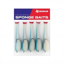 Soft Bait Lure Nisus 2.5 Inch Sponge Bait Fishing Lure, Pack Of 5