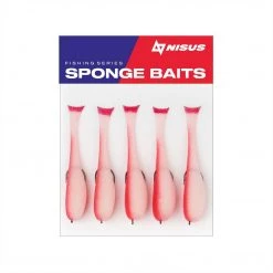 Nisus 3.5 Inch Sponge Fishing Lure, Offset Hook, Pack Of 5 17 Nisus 3.5 Inch Sponge Fishing Lure, Offset Hook, Pack Of 5