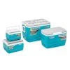 PINNACLE Eskimo Blue Ice Chests Outdoor Set | 4 Pcs | Camping Ice Coolers | CLEARANCE