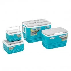 PINNACLE Eskimo Blue Ice Chests Outdoor Set | 4 Pcs | Camping Ice Coolers | CLEARANCE