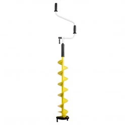 NISUS ICEBERG Premium Ice Auger With Cordless Drill Adapter And 2 Sets Of Blades, Blue For Slush Ice, Red For Regular Ice - COMPOSITE HEAD (5 Foot Drilling Depth) Ice Augers & Bits