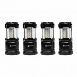NISUS LED Waterproof Mini 4 Pack Collapsible Camping Lanterns