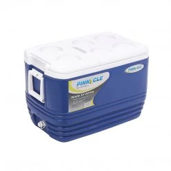 PINNACLE Coolers Eskimo Large Outdoor Ice Chest | Side Handle | Drain Plug | Six Cup Holders | 60 Qt | CLEARANCE