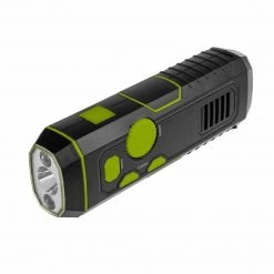 HELIOS Flashlights Portable Micro USB Radio Lantern, Green/Orange
