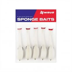 Nisus 4 Inch Sponge Fishing Lure, Offset Hook, Pack Of 5 Soft Bait Lure 12 Nisus 4 Inch Sponge Fishing Lure, Offset Hook, Pack Of 5 Soft Bait Lure