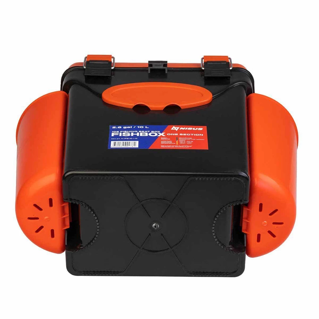 NISUS FishBox 10 Liter SeatBox For Ice Fishing Tackle And Gear Ice Fish Boxes & Bait Bucket 5 NISUS FishBox 10 Liter SeatBox For Ice Fishing Tackle And Gear Ice Fish Boxes & Bait Bucket