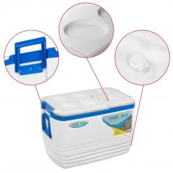 PINNACLE Voyager Large Outdoor Ice Chest | Side Handle | Drain Plug | Six Lid Cup Holders | 60 Qt | CLEARANCE 9 PINNACLE Voyager Large Outdoor Ice Chest | Side Handle | Drain Plug | Six Lid Cup Holders | 60 Qt | CLEARANCE