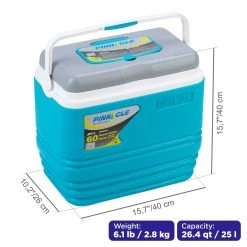 PINNACLE Coolers Primero Portable Camping Outdoor Ice Chest | 26 Qt | Lid Cup Holders | CLEARANCE