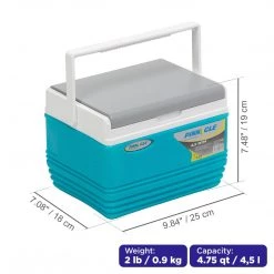 PINNACLE Eskimo Blue Ice Chests Outdoor Set | 4 Pcs | Camping Ice Coolers | CLEARANCE