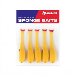 Nisus 3.5 Inch Sponge Fishing Lure, Offset Hook, Pack Of 5 26 Nisus 3.5 Inch Sponge Fishing Lure, Offset Hook, Pack Of 5
