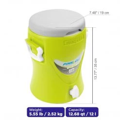 PINNACLE Coolers Platino Large Beverage Cooler Jug With A Spigot, 12 Qt