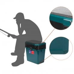 NISUS Ice Fishing Bucket Type Box With Seat | 2 Compartments | 5 Gal 26 NISUS Ice Fishing Bucket Type Box With Seat | 2 Compartments | 5 Gal