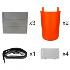 NISUS FishBox Large 5 Gal SeatBox For Ice Fishing Tackle And Gear Ice Fish Boxes & Bait Bucket