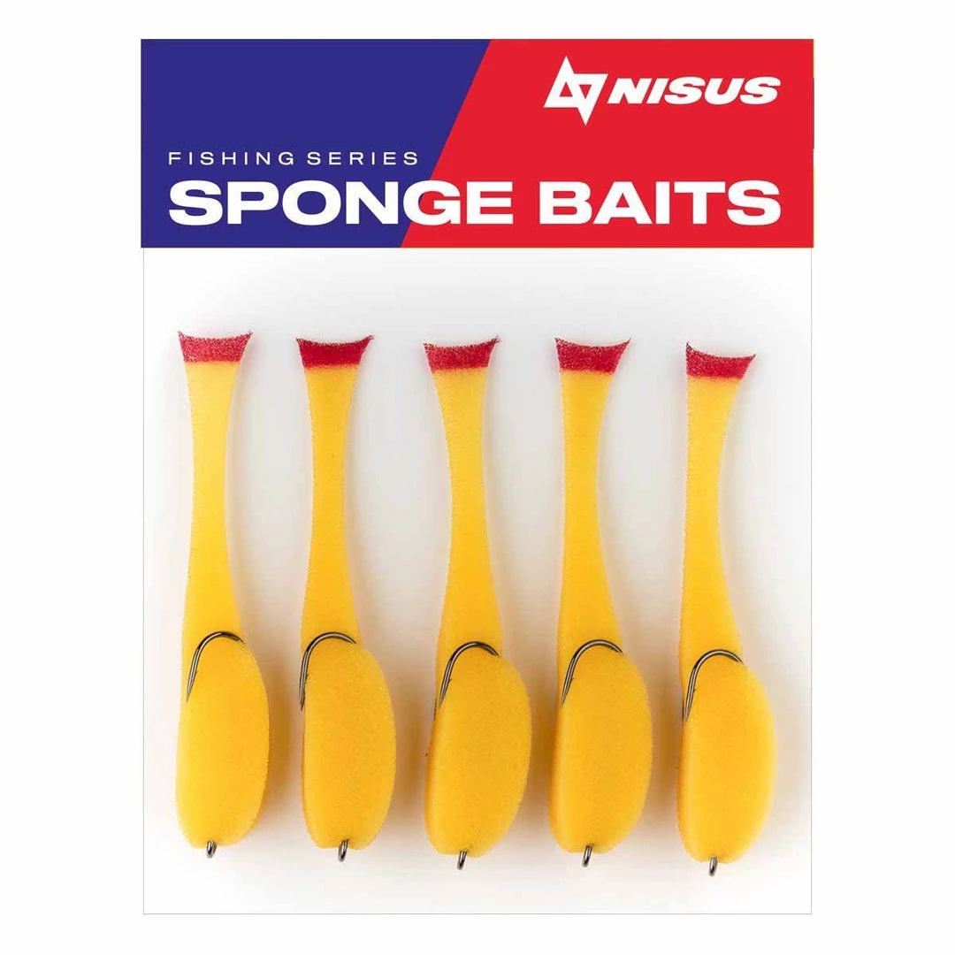 Nisus 4.5 Inch Sponge Bait Fishing Lure, Pack Of 5 Soft Bait Lure 8 Nisus 4.5 Inch Sponge Bait Fishing Lure, Pack Of 5 Soft Bait Lure