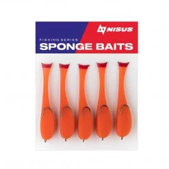 Soft Bait Lure Nisus 2.5 Inch Sponge Bait Fishing Lure, Pack Of 5