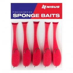 Soft Bait Lure Nisus 2.5 Inch Sponge Bait Fishing Lure, Pack Of 5