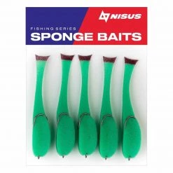 Nisus 4.5 Inch Sponge Bait Fishing Lure, Pack Of 5 Soft Bait Lure 19 Nisus 4.5 Inch Sponge Bait Fishing Lure, Pack Of 5 Soft Bait Lure