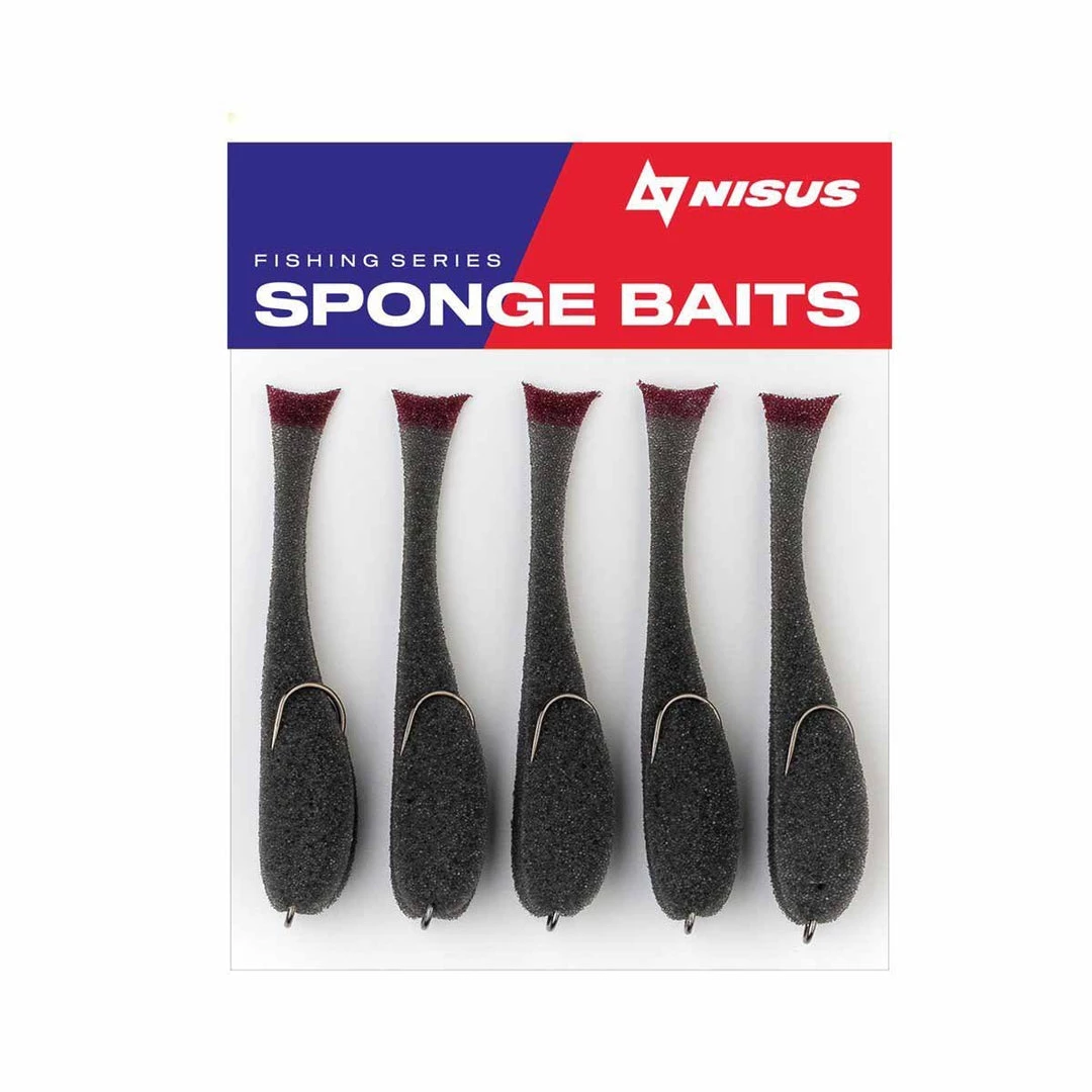 Nisus 4.5 Inch Sponge Bait Fishing Lure, Pack Of 5 Soft Bait Lure 12 Nisus 4.5 Inch Sponge Bait Fishing Lure, Pack Of 5 Soft Bait Lure