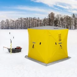 NISUS Insulated 3-Person Cube Series Pop-up Ice Fishing Shelter Ice Shelters 13 NISUS Insulated 3-Person Cube Series Pop-up Ice Fishing Shelter Ice Shelters