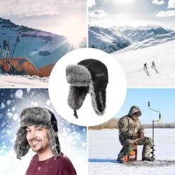 HELIOS Arctica Trooper Trapper Hat Russian Ushanka With Ear Flaps