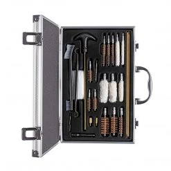 HELIOS Universal Gun Cleaning Kit, 24 Items, Aluminum Case