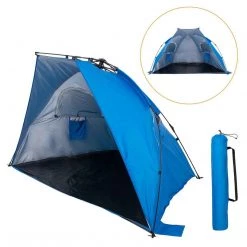 NISUS 2 Person Easy Up Beach Tent Sun Shade Shelter UPF 50+ Beach Tents & Shelters