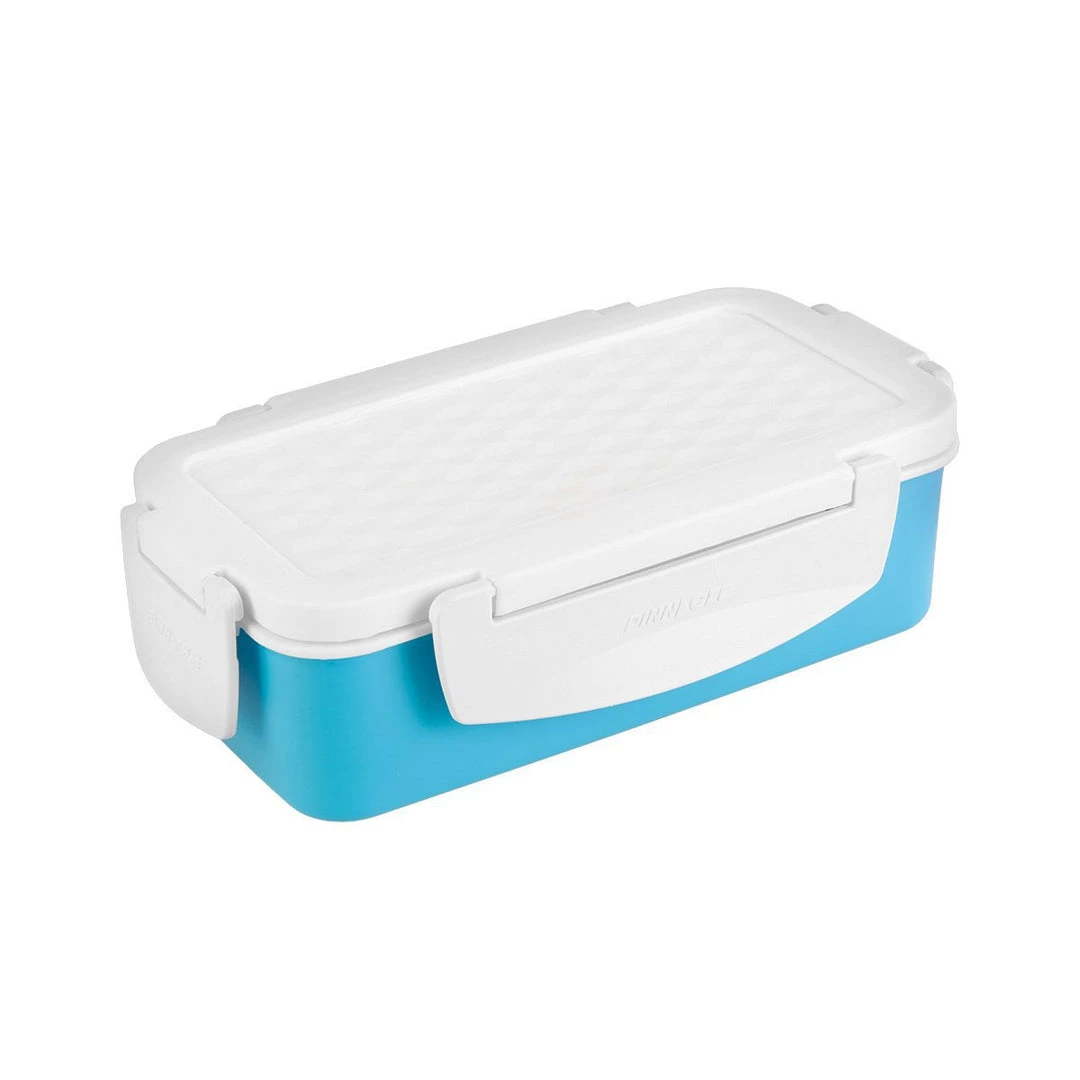 PINNACLE Camp Cookware Petra Blue Plastic Rectangular Lunch Container | 27 Oz | Food Storage Box | CLEARANCE 3 PINNACLE Camp Cookware Petra Blue Plastic Rectangular Lunch Container | 27 Oz | Food Storage Box | CLEARANCE
