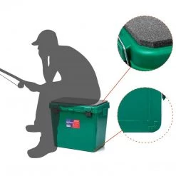 NISUS Ice Fishing Bucket Type Box With Seat, 5 Gal 24 NISUS Ice Fishing Bucket Type Box With Seat, 5 Gal