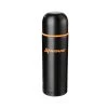 NISUS Water Flasks Compact Stainless Steel Vacuum Flask With 2 Lid Cups, 33 Oz, Black