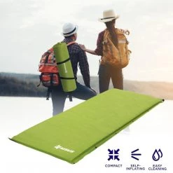 NISUS 2-inch XL Size Self Inflating Camping Sleeping Pad, Green Sleeping Pads & Hammocks