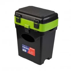 NISUS Ice Fish Boxes & Bait Bucket FishBox 10 Liter SeatBox For Ice Fishing, 2 Compartments