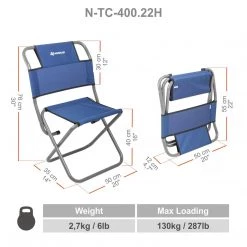 NISUS Back Support Folding Chair For Camping And Outdoor FISHING CHAIRS