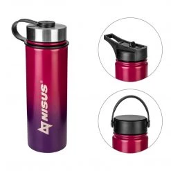 NISUS Water Bottles Stainless Steel Water Bottle With 3 Lid Types, 18 Oz, Double Colored | CLEARANCE 18 NISUS Water Bottles Stainless Steel Water Bottle With 3 Lid Types, 18 Oz, Double Colored | CLEARANCE