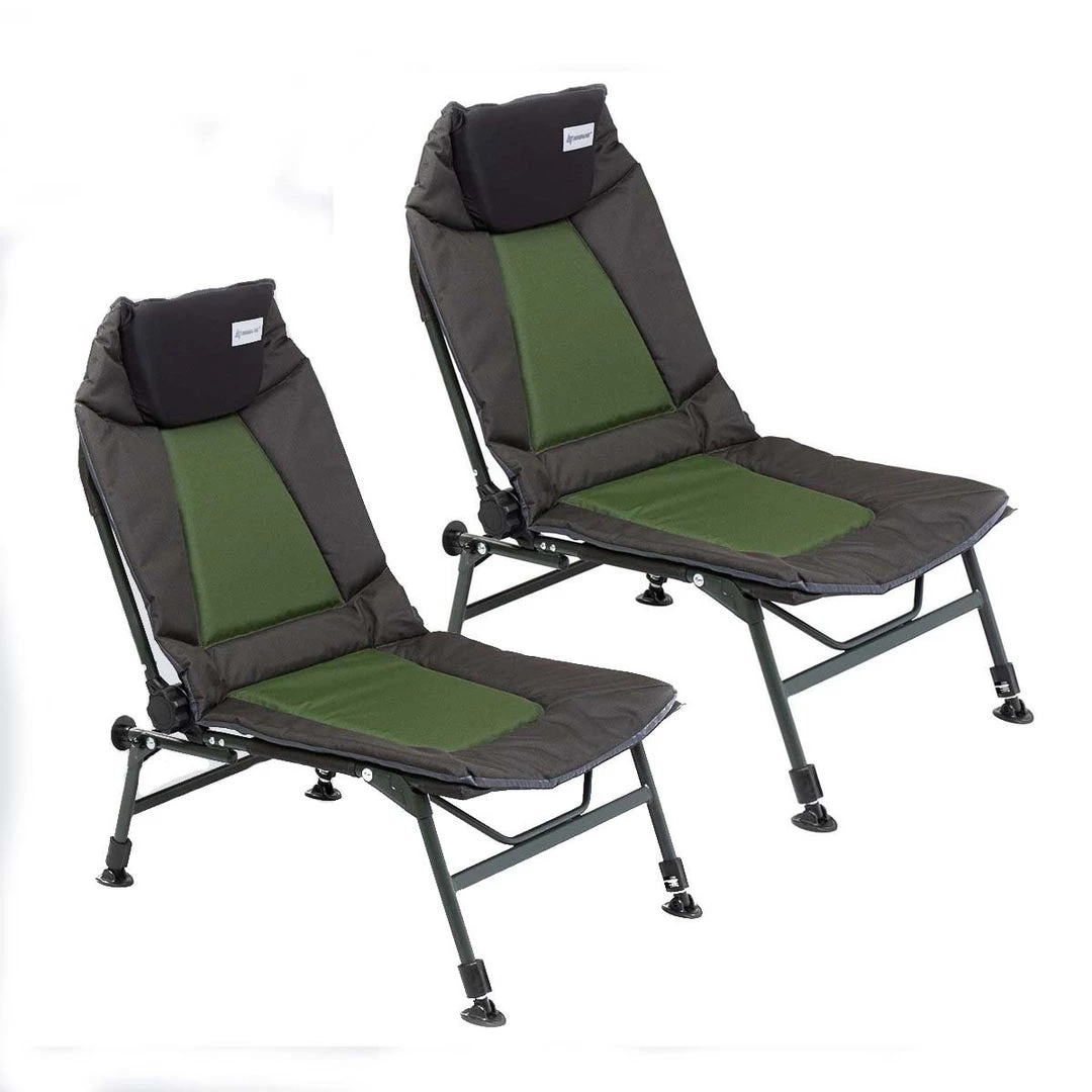 NISUS FISHING CHAIRS Set Of 2 Of Reclining Camping Lounger Chair For Outdoor 3 NISUS FISHING CHAIRS Set Of 2 Of Reclining Camping Lounger Chair For Outdoor