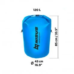 NISUS 120 L Blue Large Waterproof Bag | Dry Bag For Kayaking And Fishing Dry Bags