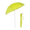 NISUS 5, 6 Ft Lime Green Folding Tilting Beach Umbrella With Carry Bag