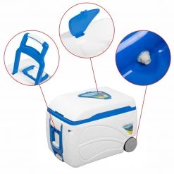 PINNACLE Voyager Large Wheeling Ice Chest | Side Handle | 47 Qt | Outdoor Spacious Ice Cooler - CLEARANCE Coolers 8 PINNACLE Voyager Large Wheeling Ice Chest | Side Handle | 47 Qt | Outdoor Spacious Ice Cooler - CLEARANCE Coolers