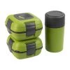 PINNACLE Paloma Set Of Two Green Plastic Lunch Boxes | 20 Oz Bottle | Insulated Bag | CLEARANCE Camp Cookware 1 PINNACLE Paloma Set Of Two Green Plastic Lunch Boxes | 20 Oz Bottle | Insulated Bag | CLEARANCE Camp Cookware