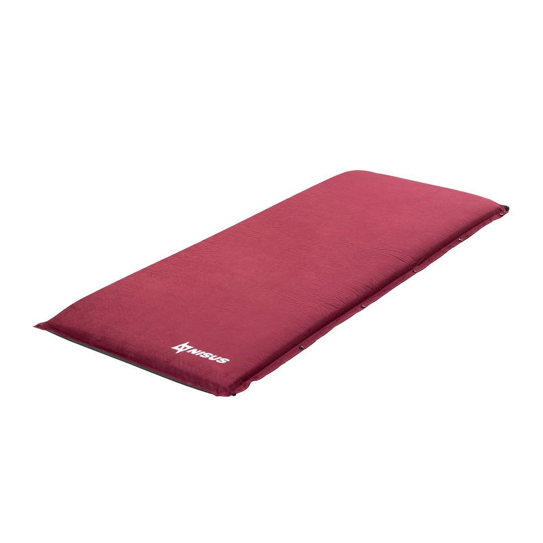 NISUS 3-inch Extra Thick XL Size Self Inflating Camping Pad, Dark Red 3 NISUS 3-inch Extra Thick XL Size Self Inflating Camping Pad, Dark Red