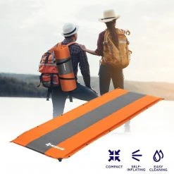 NISUS Sleeping Pads & Hammocks 1.5-inch Lightweight Self Inflating Camping Sleeping Pad, Orange