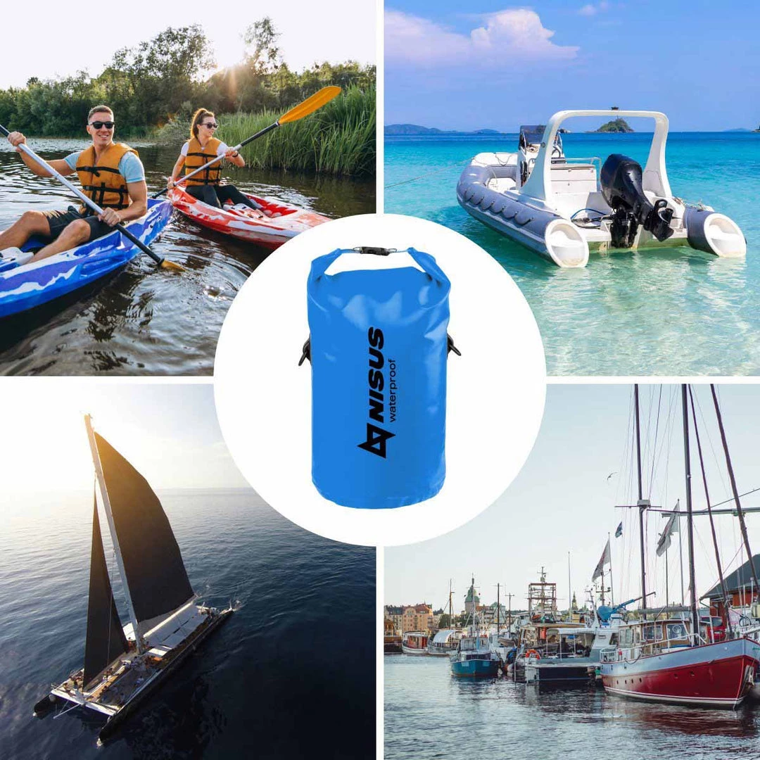 NISUS 15 L Waterproof Small Portable Dry Bag, Blue Dry Bags 7 NISUS 15 L Waterproof Small Portable Dry Bag, Blue Dry Bags
