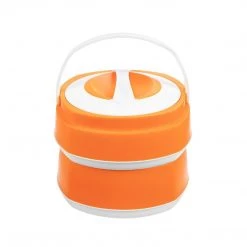 PINNACLE Camp Cookware Phoenix 2 Orange Stackable Plastic Lunch Boxes | 61 Oz | Stainless Steel Insulation | CLEARANCE