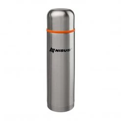 NISUS Water Flasks Compact Stainless Steel Vacuum Flask With Lid Cup, 33 Oz