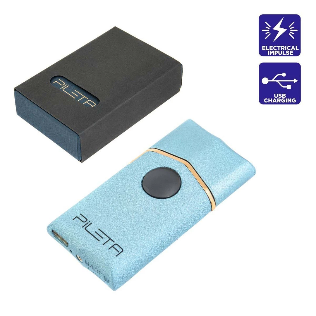 PILETA USB Rechargeable Wind-Resistant Electric Lighter With Lid 7 PILETA USB Rechargeable Wind-Resistant Electric Lighter With Lid