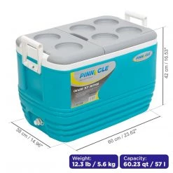 TONAREX Eskimo Blue 5 Pcs Ice Chest Cooler Set - CLEARANCE